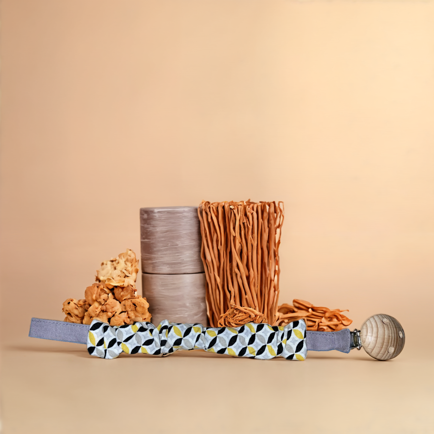 Attache tétine, clip en bois de Hêtre.
