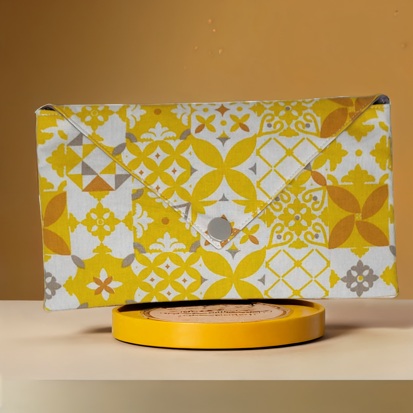 Pochette à pression "Vintage J/Gris"