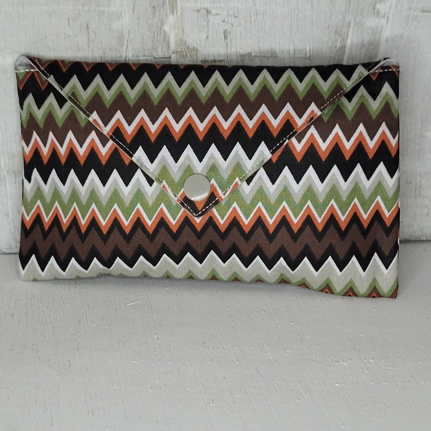 Pochette à pression "Zigzag/Gris"